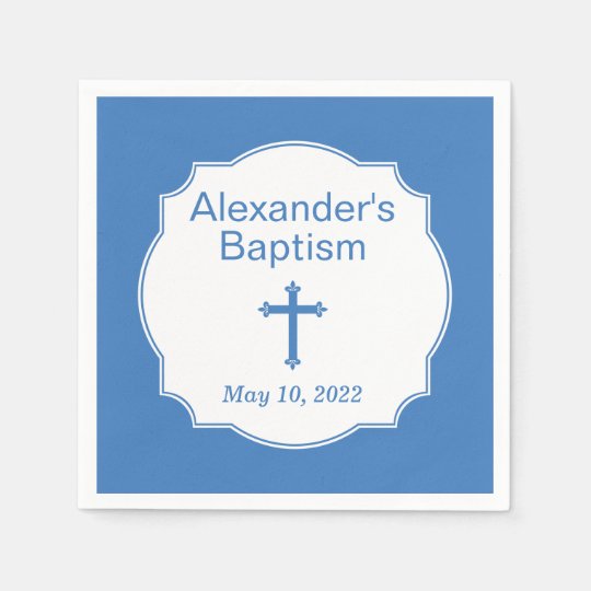 baby boy baptism cross
