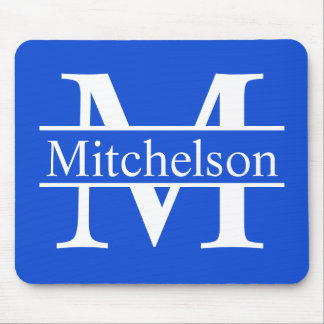 Blue Cross Bar LR Monogram Mouse Mat