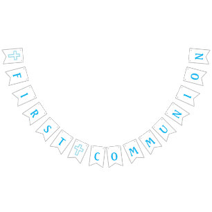 Blue Cross First Communion Banner