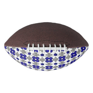 Blue Cross Motif American Football