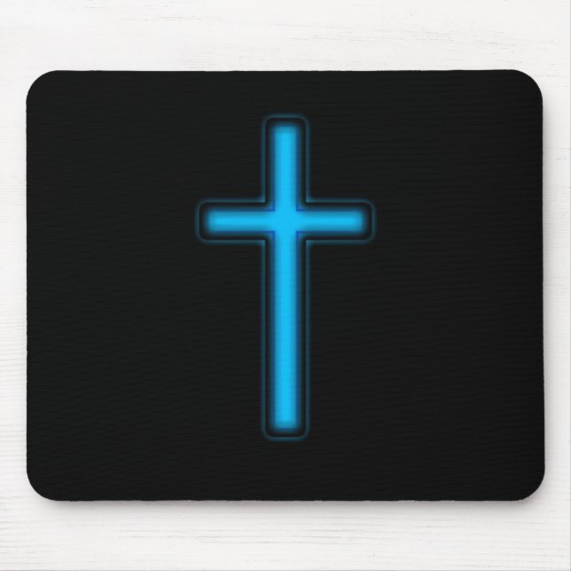 Blue Cross Mouse Mat (Front)