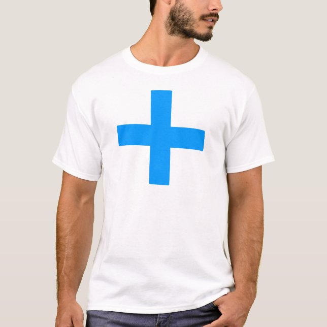 Blue Cross Multiple Meanings T-Shirt (Front)