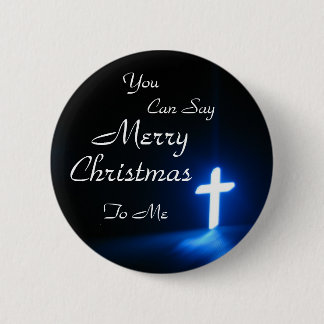blue-cross-on-at-a-church, You , Can Say, Merry... 6 Cm Round Badge