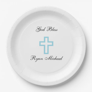 Blue Cross Personalised Paper Plates