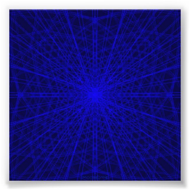 Blue cross web photo print (Front)
