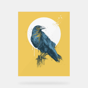 Blue Crow Acrylic Sign