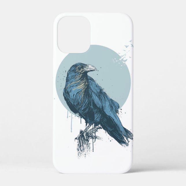 Blue crow barely there iPod case (Back)