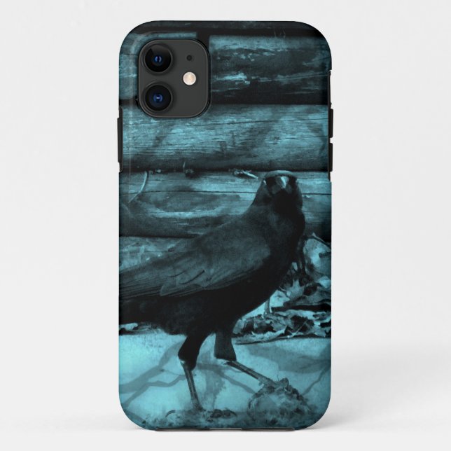 Blue Crow Shadows Case-Mate iPhone Case (Back)
