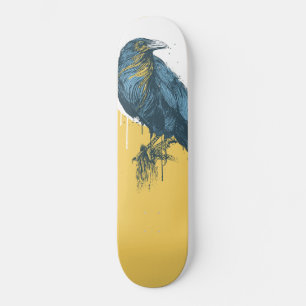 Blue crow skateboard