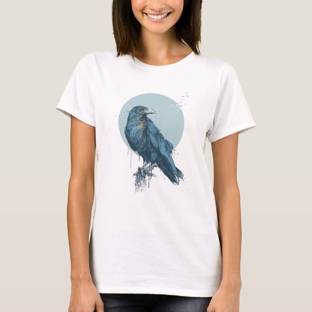 Blue crow T-Shirt (Front)