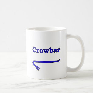 Blue crowbar coffee mug