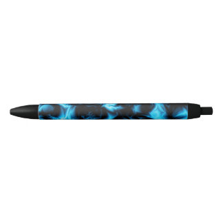 Blue Crumple Black Ink Pen