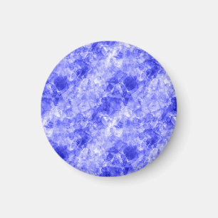 Blue Crumpled Texture Magnet