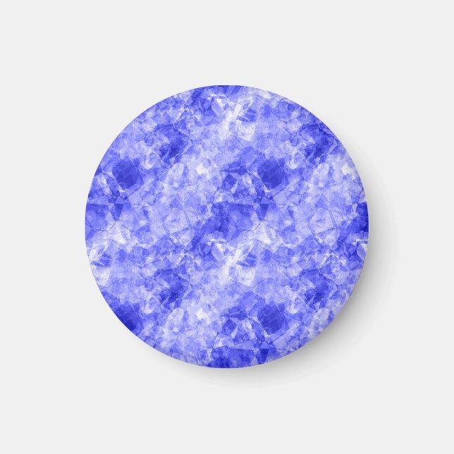 Blue Crumpled Texture Magnet (Front)