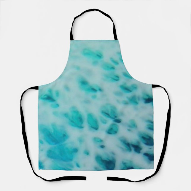 Blue Crush - Abstract Coastal Artwork  Apron (Front)