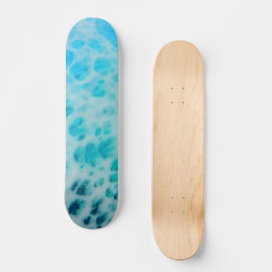 Blue Crush - Abstract Coastal Artwork  Skateboard
