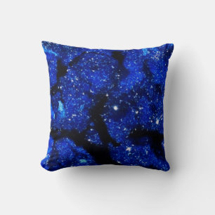 Blue Crystal Geode quartz gemstone  Cushion