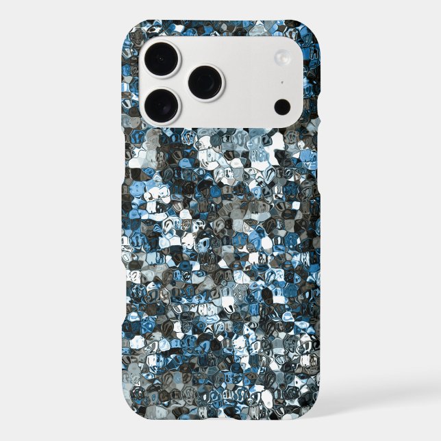 blue crystal / mosaic abstract design (Back)