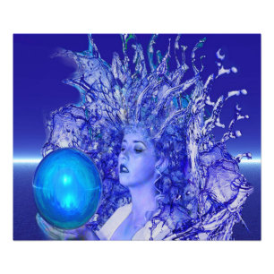 Blue Crystal Photo Print