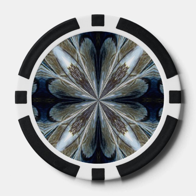 Blue Crystal ~ Poker chip set (Front)