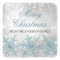 Blue Crystal Snowflake Christmas Sticker