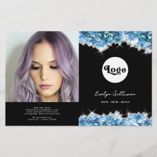 Blue crystals bifold brochure