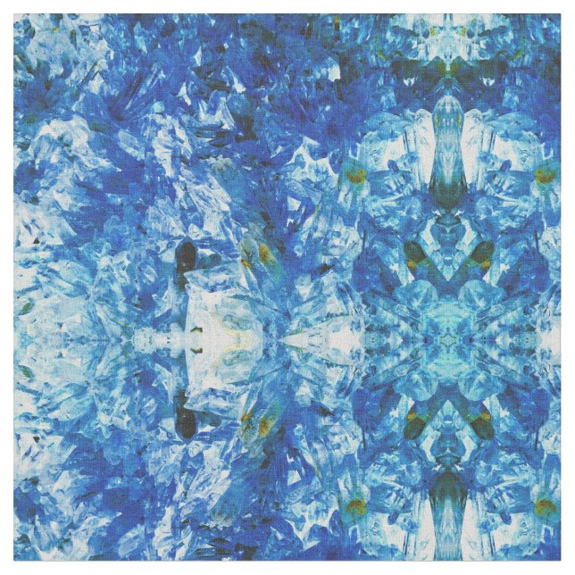 Blue Crystals Fabric (Close Up)