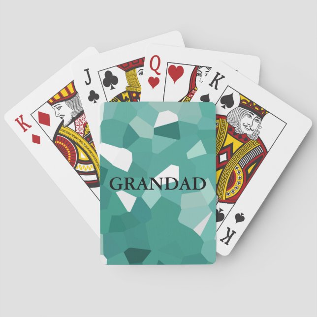 Blue Crystals Playing Cards (Back)