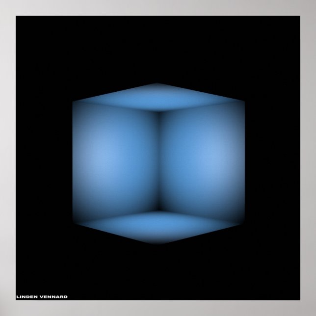 blue cube poster (Front)