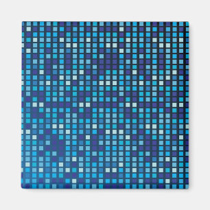 Blue Cubes Magnet