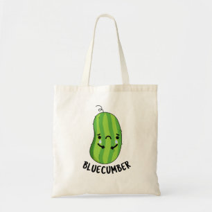 Blue-cumber Funny Sad Veggie Cucumber Pun  Tote Bag