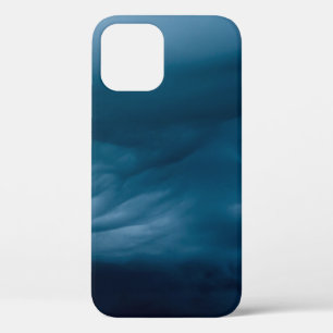 Blue cumulus clouds iPhone 12 case