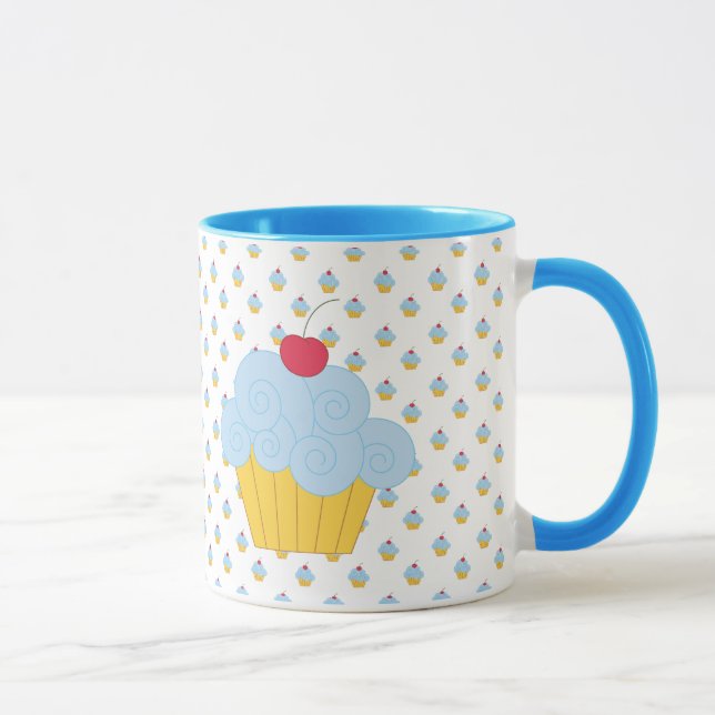 Blue Cupcake Mug (Right)