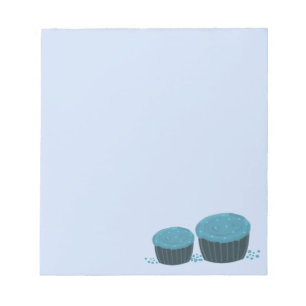 Blue Cupcakes Notepad