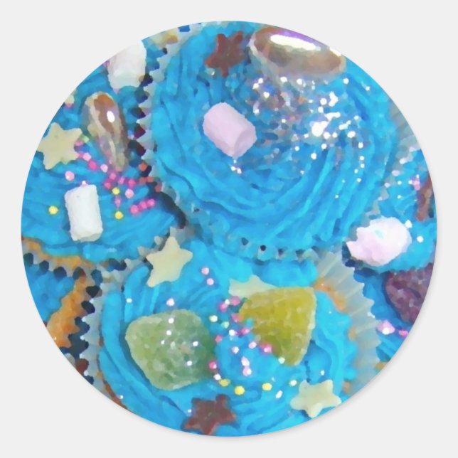 Blue Cupcakes sticker (Front)