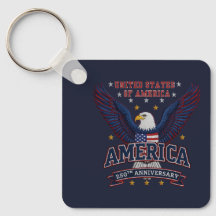 Blue Custom America 250 Business QR Code Square 