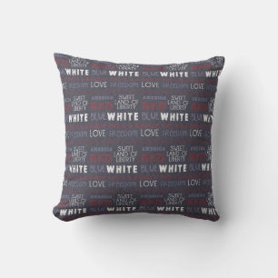 Blue Custom Americana Pillow