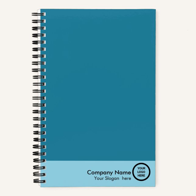 Blue Custom Branded Corporate Personalised Swag No Notebook (Front)