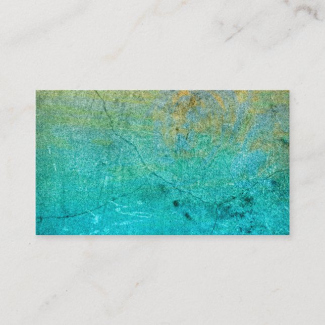 blue custom business card template stone texture (Front)
