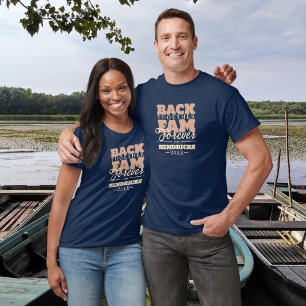 Blue custom Family Reunion with quote T-Shirt