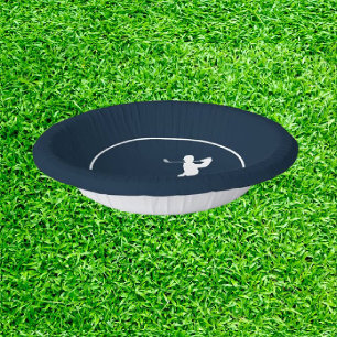 Blue Custom Golf  Paper Plate