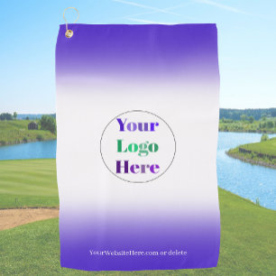 Blue Custom Golf Towels With Logo No Minimum
