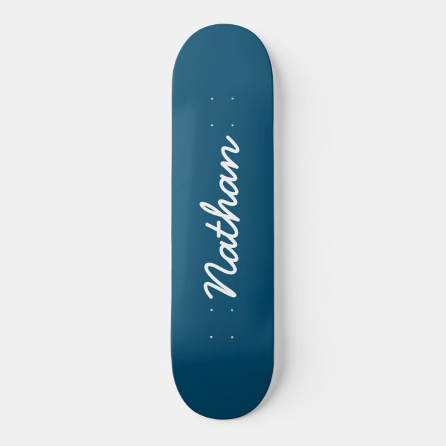 Blue Customisable Skateboard (Front)