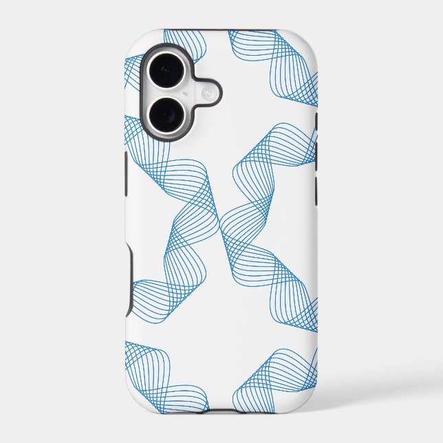 Blue, cute, simple, elegant geometric pattern art (Back)