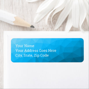 Blue cyan gradient geometric mesh pattern