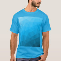 Blue cyan gradient geometric mesh pattern