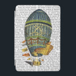 Blue Cylindrical Hot Air Balloon iPad Mini Cover<br><div class="desc">Transportation & Travel</div>