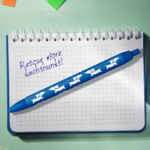 Blue Dachshund Ink Pen for Dachshund Lovers