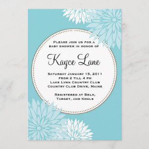 Blue Dahlia Invitation