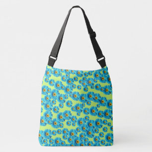 Blue Daisies Crossbody Bag